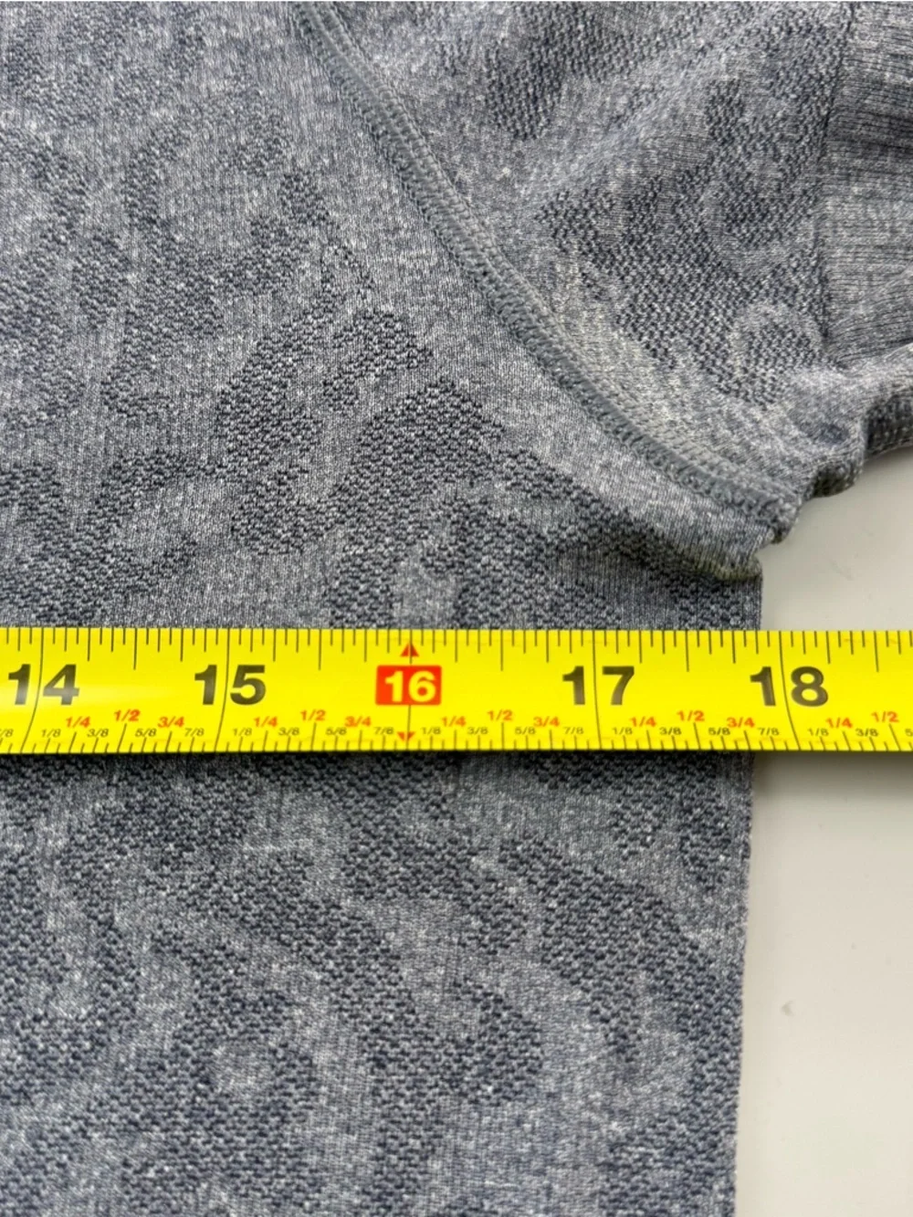Lululemon Swiftly Tech SS Print Top Womens Gray Heathered Size 8